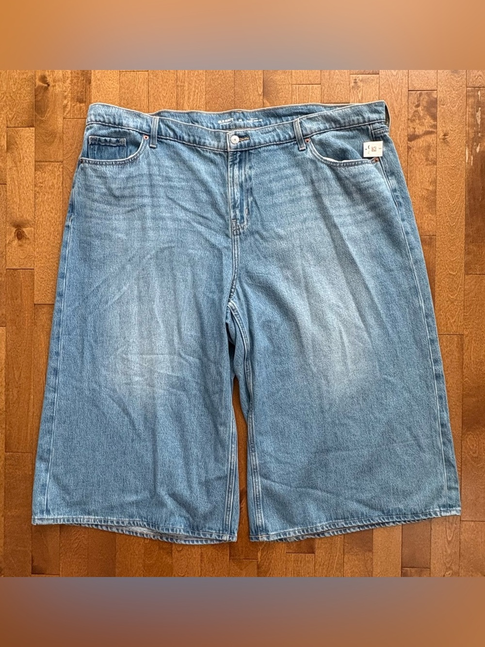 Old Navy High-Rise Baggy Wide Leg Jeans Drapey Denim Size 22